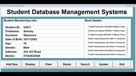 How To Create Student Database Management System Using