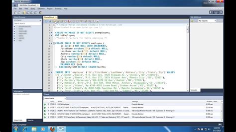 Create Import Sample Database Using MySQL Workbench