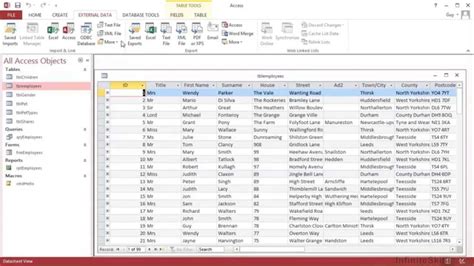 Microsoft Access Tutorial Access Interface