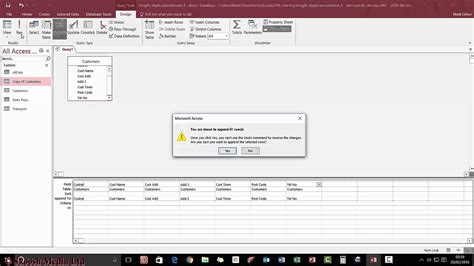 Removal Of Duplicate Data Within Microsoft Access YouTube